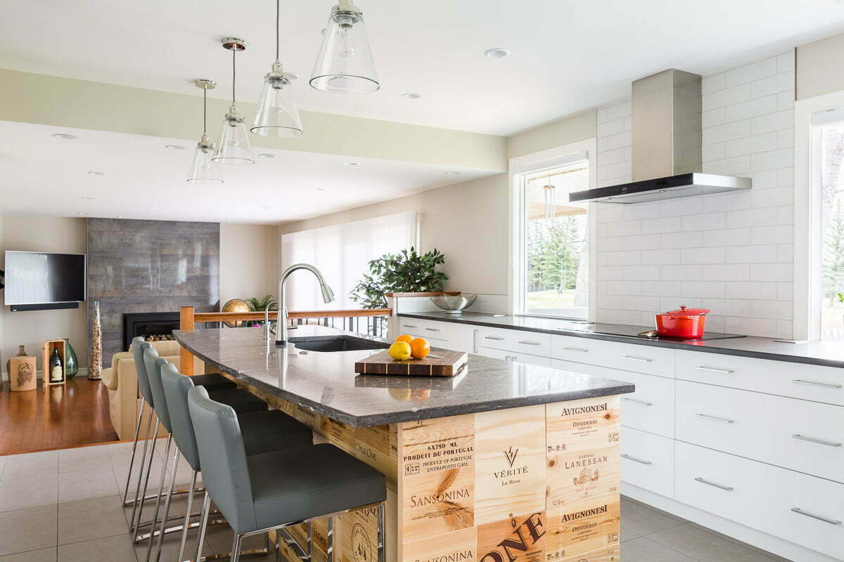 an open concept kitchen