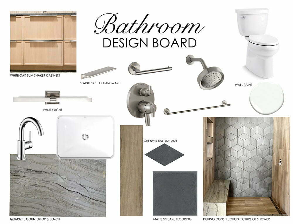 Bathroom design board